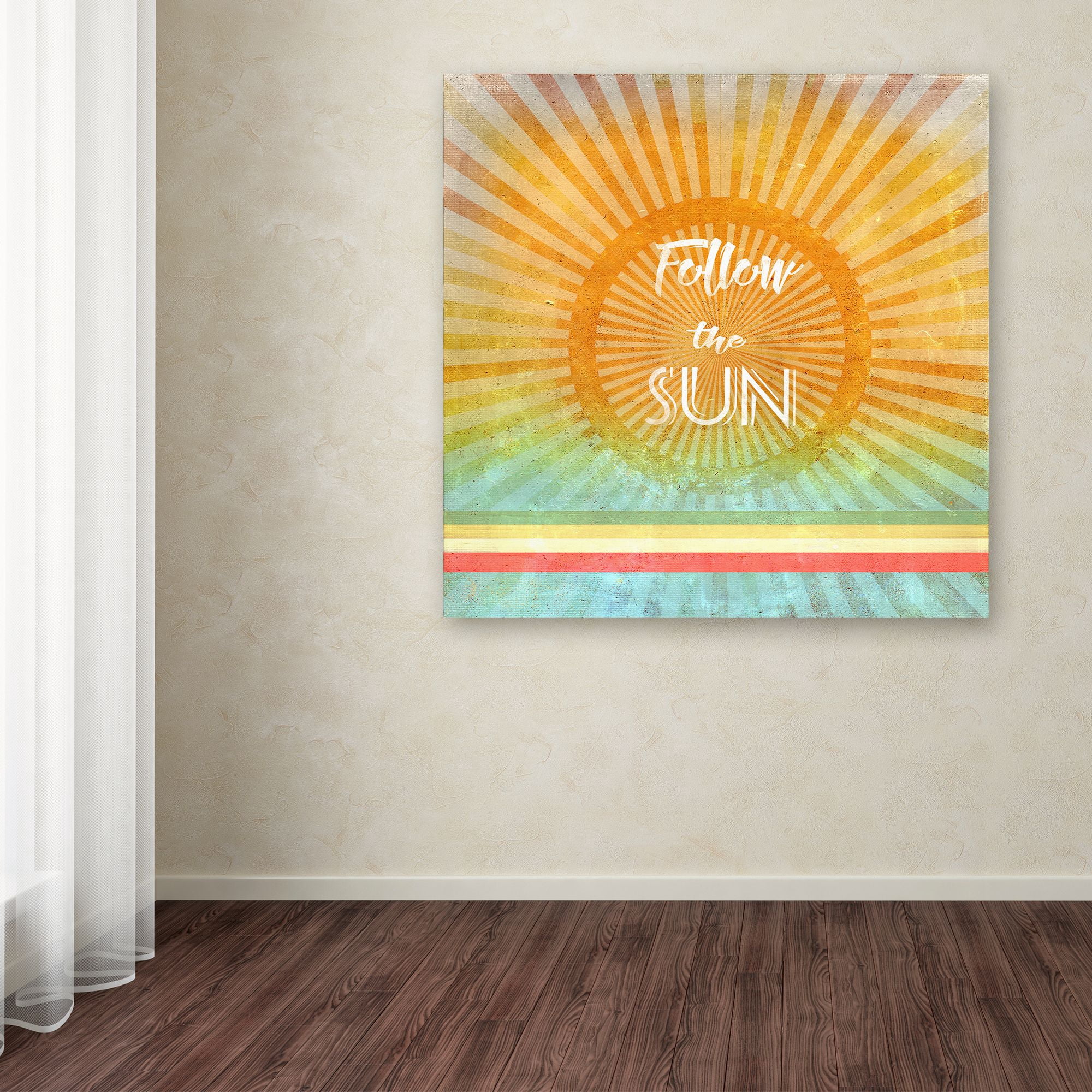 Trademark Fine Art 'Follow the Sun' Canvas Art by Tammy Kushnir