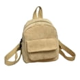 thumbnail image 1 of ZheElen Women Mini Backpack Large Capacity Durable Structure For Travelers Gift Choice Wide Range Of Uses khaki, 1 of 6