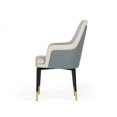 thumbnail image 4 of Modrest Duval Modern White & Grey Dining Chair, 4 of 5