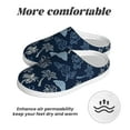 thumbnail image 6 of Wukai Hawaii Palms Print Women's Indoor Bedroom Slipper Slip On Shoes, Unisex House Shoes with Anti-Skid Sole for Men, Gift for Women Men-35/36, 6 of 7