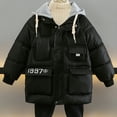 thumbnail image 2 of Winter Saving Clearance! VERUGU Kids Boy's Winter Coat Waterproof Fleece Lined Thick Down Coats Puffy Cotton Jackets with Hood Black 130, 2 of 7