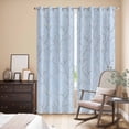 thumbnail image 3 of Kitchen Curtains 84 Inch Length 2 Panels, Blue Branches Grommets Window Treatment Curtain, Vintage Art Farmhouse Thermal Curtains Drapes for Living Room/Bathroom, 3 of 9