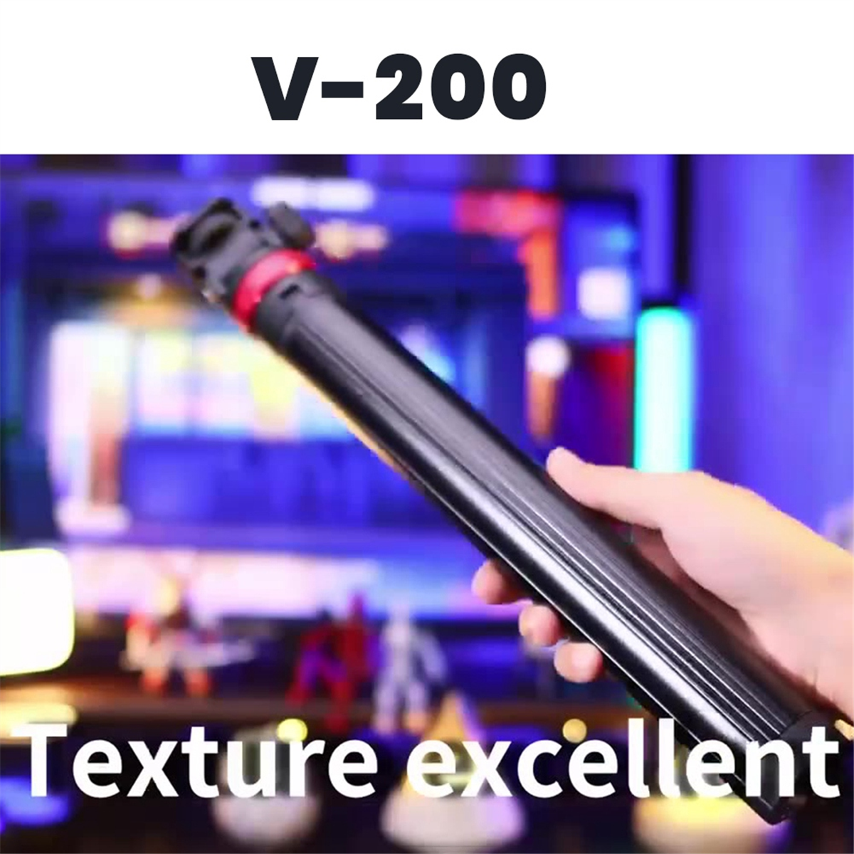 Extendable Tripod Portable Adjustable Light Stand with 1/4 Screws Camera Phone Tripod for Traveling