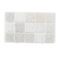 thumbnail image 2 of simhoa Kit de Perles de Rocaille en Verre pour Fabrication de Bijoux 15 Compartiments Fournitures Breloques Blanc, 2 of 8
