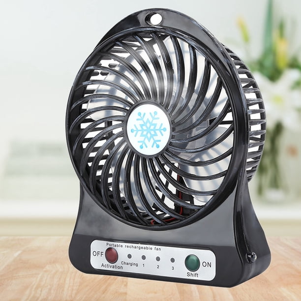 Mini Ventilador de Escritorio Asientos de Automóvil Ventilador de Escritorio USB Recargable USB Cama de bebé Portátil Pequeño Circulador de Aire Negro ANGGREK Otros