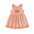 thumbnail image 2 of WOYY Girls Halloween Pumpkin Tank Dress Cute Sleeveless Midi Dress, Orange, Sizes 12M-5T, 2 of 5