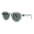 thumbnail image 5 of Mens Square Round Vintage Horn Rim Hipster Sunglasses Slate - Green, 5 of 8