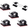 thumbnail image 1 of BR-Vie 100 Piezas Mini Clips de Cable para Exteriores con Cinta Adhesiva Clips de Cable Autoadhesivos Clips de Luz de Decoración Clip de Soporte de Cable para Navidad y Luz de Hadas (Negro) esquí esquí Gafas de esquí, 1 of 5