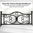 thumbnail image 5 of EBERY Full Size Metal Bed Frame with Butterfly Pattern Design Headboard & Footboard, Underbed Storage, Black, 5 of 9
