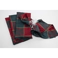 thumbnail image 2 of Fennco Styles Collection Royal de Noël Serviettes en Jacquard à Carreaux Classiques 20 x 20 Pouces, Ensemble de 4 - Serviettes de Dîner Rouge Vert pour Banquets de Noël, Réunions de Famille, Événements Spéciaux et Décoration Intérieure, 2 of 4