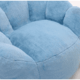 thumbnail image 4 of Adult Lotus Compression Bean Bag Sofa with Pull Ring, Faux Fur Lounge Chair, High-Density Foam, No Assembly Required, Anti-Fouling & Non-Slip Base for Living Room Bedroom  RLB, 4 of 5