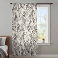 thumbnail image 4 of Vintage Grey Flower Sheer Curtains 72 Inches Long, Farmhouse Botanical Floral Retro Light Filering Curtains, Breathable Simi Curtain Privacy Drapes for Living Room Bedroom Window Treatment, 4 of 9