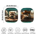 thumbnail image 3 of Yuyamidu Cat Car Sun Shade Windshield Cool Windshield Cover for Most Truck SUV Van Non Slip Auto Heatshield Visor Blocks UV Rays Foldable Auto Sunshade Set of 2, 3 of 5