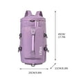 thumbnail image 2 of Hovmgk Sports Duffle Bag 17.7×9.8 Inch, Swim Gear Pouch, Dry-Wet Separation, Quick-Drying, Spacious – Perfect for Gyms, Swimming Pools, Great for Fitness Enthusiasts, Swimmers, Purple, 2 of 2