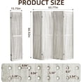 thumbnail image 2 of 4 Panel Pegboard Display with 16 Hooks, Wooden Room Divider Wall and Folding Privacy Screens, Privacy Dividers for Rooms, Pegboard Room Divider, Jewelry Store, Retail Store, Bedroom, White, 2 of 18