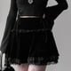 thumbnail image 5 of plisada linda Línea A Vestido gótico Uniforme Punk Mujeres oscuras Cintura alta delgada M jinwen Minifaldas de cintura alta, 5 of 8