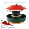 thumbnail image 2 of Set para servir Taco Bar Kusini Lazy Susan con olla caliente de 900 ml, 2 of 7