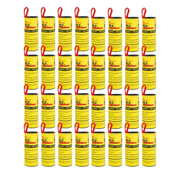 Sticky Fly Strips Catcher Ribbon Paper Strip For Kitchen Garden