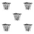 thumbnail image 2 of Cateissary 10 piezas de plástico sin aguja, botones rápidos, camisas, pantalones, cintura, sujetadores sin coser, reparación de ropa, costura, Type2 NO2, 2 of 6