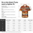 thumbnail image 6 of Lsque Vibrant Autumn Forest Hues pattern Hawaiian Shirt for Men, Unisex Summer Beach Casual Short Sleeve Button Down Shirts-Small, 6 of 9