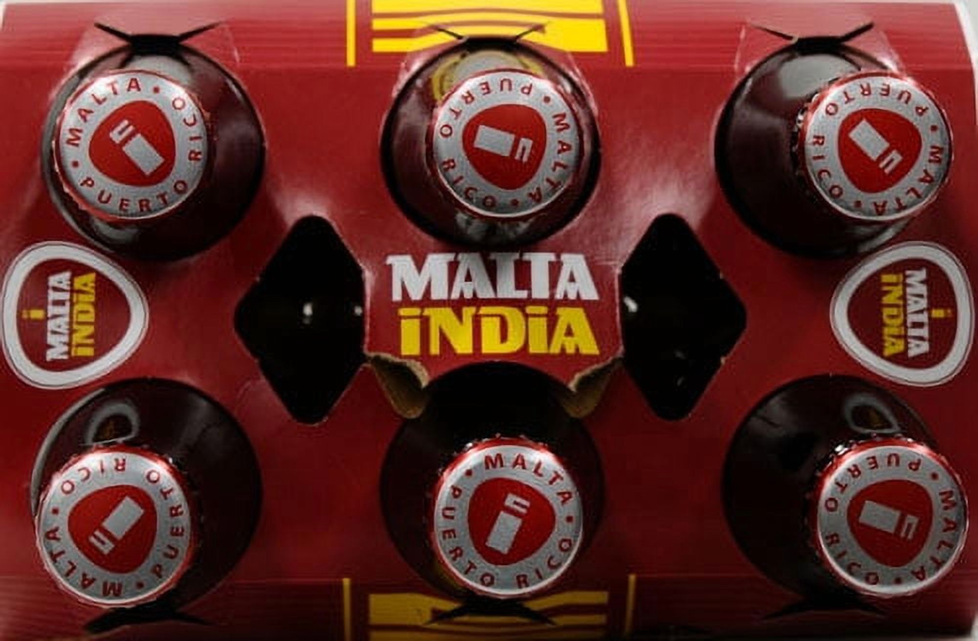 (2 pack) Malta India Malt Beverage, 6 pack 12 fl oz Glass Bottle, Non-Alcoholic, No Allergens