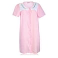 thumbnail image 5 of JEFFRICO House Dresses for Women with Pockets - Lightweight Breathable Short Sleeve Muumuu & Nightgowns - Snap Front Housecoat and Dusters for Women, 5 of 7