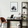 thumbnail image 3 of "Shih-Tzu" Black and White Pet Paintings on Printed Glass Encased with a Gunmetal Anodized Frame, 3 of 10
