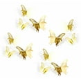 thumbnail image 1 of Pegatinas de pared con textura de metal 3D y mariposas, diseño de simulación hueca para fiestas navideñas, suministros para el hogar, 1 of 6