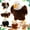 Mixed Browns, variant on 5 Pcs Eagle Stuffed Animal Bulk 1 Plush Mommy with 4 Cute Babies Plush Wild Bald Eagles Stuffed Animal Toy for Boys Girls Birders Zoo Gifts