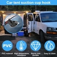 thumbnail image 2 of 6Pcs Car Tent Suction Cups Hooks Heavy Duty Suction Cups Anchor with Hooks Strong Suction Cup Hooks Tent Hooks Portable Suction Cup Hook Car Camping Accessories for Car Camping, 2 of 10