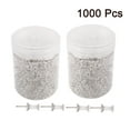thumbnail image 1 of Unique Bargains 1000 Pcs 3/8 Inch Push Pins  Thumb Tacks for Home Office Cork Boards Map Note Picture Hanging Clear, 1 of 8