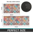 thumbnail image 3 of Boho Kitchen Rug Mat Colorful Floral Kitchen Rugs Sets of 2 Washable Non-Slip Kitchen Mats for Floor 2 Piece Boho Kitchen Decor, 3 of 6
