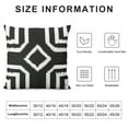 thumbnail image 5 of Nawypu  Boho Throw Pillow Covers Square Geometry Black and White Decorative Pillow Covers for Couch Sofa Bed Decor Cushion Covers (Black), 5 of 5