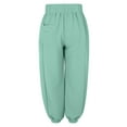 thumbnail image 6 of Bovemsi Casual Pants for Women High Waist Wide Leg Palazzo Beach Loose Baggy Harem With Pockets Beach Trousers, 6 of 8