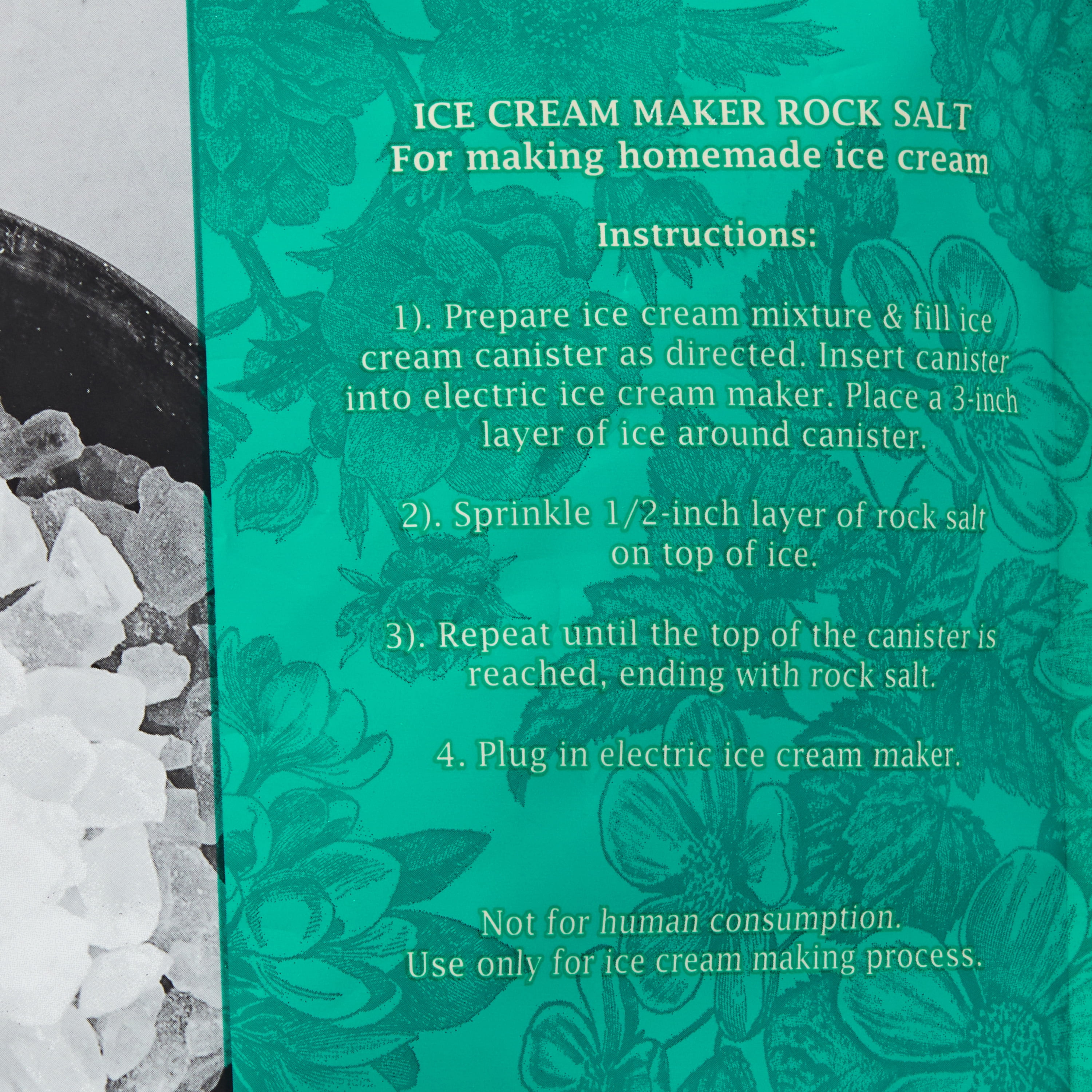 Ice Cream Salt, All-Natural Rock Salt for Ice Cream Maker, Universally  Compatible with All Ice Cream Makers that Use Rock Salt, Food-Grade, 30 oz  Bag