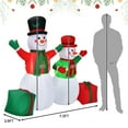 thumbnail image 2 of Gymax 6ft Inflatable Christmas Snowmen Indoor Outdoor Blow Up Decor w/ LED Lights, 2 of 7