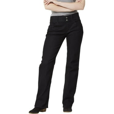 Riders by Lee Indigo Women's Pull on Waist Smoother Bootcut 14 Black