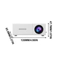 thumbnail image 2 of AZXY Mini Projector,Portable Projectors,Projector with Wifi and Bluetooth,Smart Movie Projector 4k for Phone Tv on Sale, 2 of 9