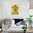 thumbnail image 3 of Vase of Fifteen Sunflowers, c1888, Botanical Seasons Stretched Canvas Wall Art by Vincent van Gogh Sold by Art.Com, 3 of 5