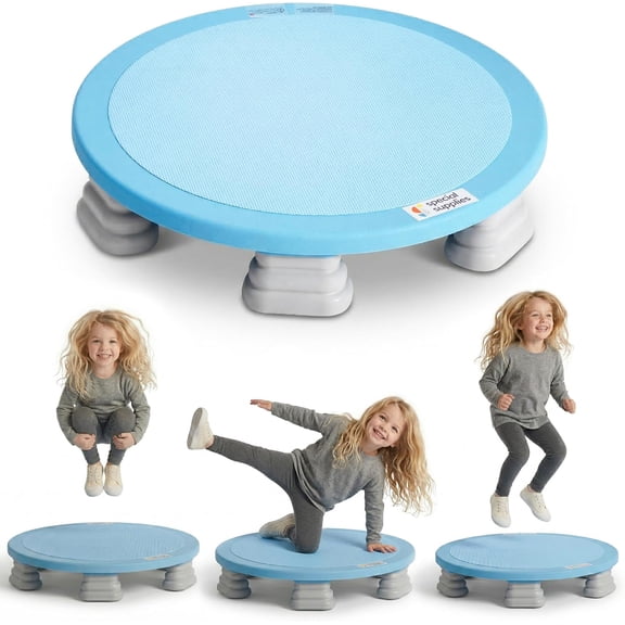 Special Supplies Kids Trampoline Rebounder Bouncing Board - Blue
