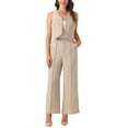 thumbnail image 2 of INSPIRAR CHIC Conjunto de Dos Piezas Casual Sin Mangas Top Corto Cuello en V Pantalones de Pierna Ancha Sudaderas L Albaricoque, 2 of 6