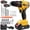 21V Brushless Drill Deluxe 2‑Battery Plastic Tool‑box, variant on Guiqiqi 21V Brushless Cordless Drill Driver, 2 Batteries Charger, Hard Case Accessory Kit