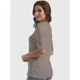 thumbnail image 2 of Women's V Neck T Shirts Basic Summer Tees Casual Half Sleeve Tops, 2 of 4
