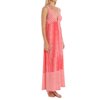 Women's Natori Sleepwear Y73292 Portofino Printed Jersey Sleeveless Nightgown (Deep guava XXL)