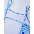 thumbnail image 6 of Zaldita Kids Girls Ruffle Trim One Piece Swimsuits Hawaiian Flounce Swimwear Bathing Suits Blue Fish Scales 14, 6 of 7