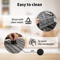 thumbnail image 6 of COZZIVITA Stone Drying Mat Kitchen 60x40cm Dish Drying Mat Coffee Mat Super Absorbent, Quick-Dry, Non-Slip Easy Clean Foldable Space Saving, Grey, 6 of 8