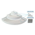 thumbnail image 3 of 2 Corner Spice Rack Non Slip 3 Tier Step Shelf Organizer - White - For Kitchen, Refrigerator, Pantry, Cabinet, Cupboards, Countertops & More, 3 of 7