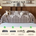 thumbnail image 4 of Jessy Home Sofa Cover Sofa Slipcover Couch Cover Protector Durable Multi-Function Furniture Cover for Dogs Cats Home Decor 71"x 150"Light Coffee, 4 of 8