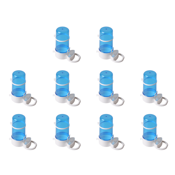 Plato Comida para Cobayas Y Pequeñas Cuenco Alimentador Automático () Azul