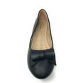 thumbnail image 3 of Victoria K Women's Faux Leather Roll Bow Ballerina Flats, 3 of 5